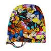 Butterflies--ADJUSTABLE DRAWSTRING Satin Lined Cap
