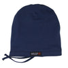 Navy--ADJUSTABLE DRAWSTRING Satin Lined Cap
