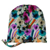 Flowers--ADJUSTABLE DRAWSTRING Satin Lined Cap