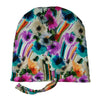 Flowers--ADJUSTABLE DRAWSTRING Satin Lined Cap