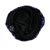 Blue Paisley --ELASTIC BAND Satin Lined Cap