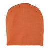 BAMBOO Bright Coral--ELASTIC BAND Satin Lined Cap