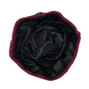 Wine--ELASTIC BAND Satin Lined Cap