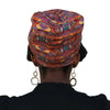 Geometric Diamonds --ELASTIC BAND Satin Lined Cap