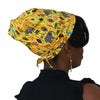 African Safari--ADJUSTABLE DRAWSTRING Satin Lined Cap