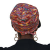 Geometric Diamonds--ADJUSTABLE DRAWSTRING Satin Lined Cap