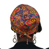 Geometric Floral--ADJUSTABLE DRAWSTRING Satin Lined Cap