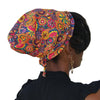 Geometric Floral--ADJUSTABLE DRAWSTRING Satin Lined Cap