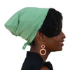 BAMBOO Jade Green--ADJUSTABLE DRAWSTRING Satin Lined Cap