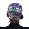 Butterflies & Circles--ADJUSTABLE DRAWSTRING Satin Lined Cap