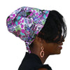 Butterflies & Circles--ADJUSTABLE DRAWSTRING Satin Lined Cap