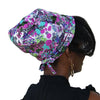 Butterflies & Circles--ADJUSTABLE DRAWSTRING Satin Lined Cap