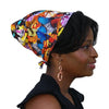 Butterflies--ADJUSTABLE DRAWSTRING Satin Lined Cap