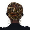 Cheetah--ELASTIC BAND Satin Lined Cap