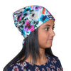 Flowers--ADJUSTABLE DRAWSTRING Satin Lined Cap