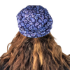 Blue Paisley --ELASTIC BAND Satin Lined Cap