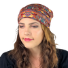 Geometric Diamonds --ELASTIC BAND Satin Lined Cap