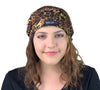 Cheetah--ADJUSTABLE DRAWSTRING Satin Lined Cap
