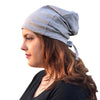 Light Gray--ADJUSTABLE DRAWSTRING     Satin Lined Cap