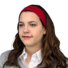 Satin Lined Headband-Red