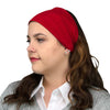 Satin Lined Headband-Red