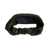 Satin Lined Headband-Olive Green