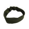Satin Lined Headband-Olive Green