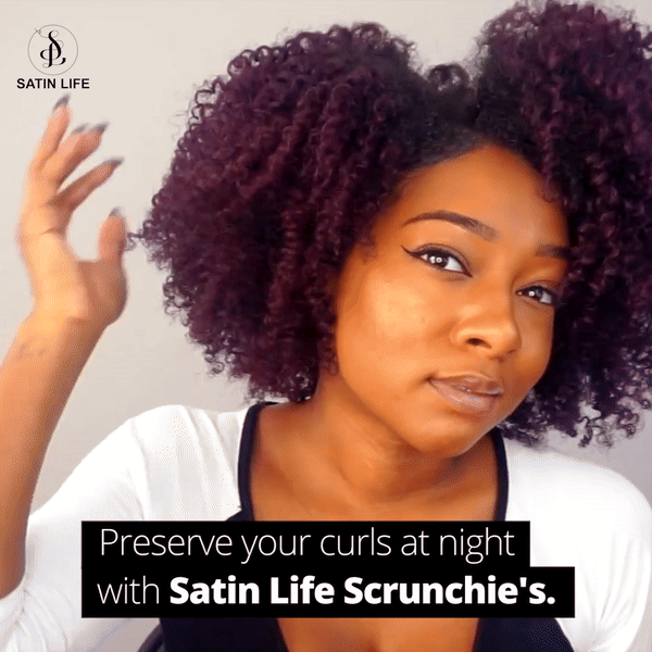 Preserve Your Curls Overnight with Satin Scrunchies!