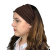 Satin Lined Headband-Chocolate