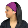 Satin Lined Headband-Purple